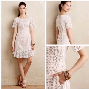 White eyelet sun dress